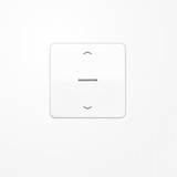 Jung FMCD1700PWW eNet Taster Standard 1fach, mit Pfeilsymbolen, Duroplast, Serie CD, alpinweiß