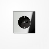 Jung GCR1520KI SCHUKO-Steckdose, 16 A 250 V ~, SAFETY+, Metall verchromt, Serie LS, glanzchrom