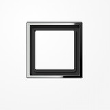 Jung GCR2981 Rahmen 1fach, senkrechte und waagerechte Montage, Metall verchromt, LS 990, glanzchrom