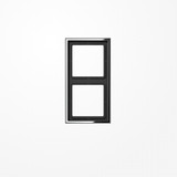 Jung GCR2982 Rahmen 2fach, senkrechte und waagerechte Montage, Metall verchromt, LS 990, glanzchrom