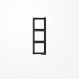 Jung GCR2983 Rahmen 3fach, senkrechte und waagerechte Montage, Metall verchromt, LS 990, glanzchrom