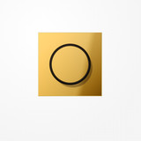 Jung GO1740 Abdeckung mit Drehknopf, Metall goldfarben PVD-beschichtet, Serie LS, goldfarben