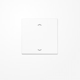 Jung LS101PWW Wippe, mit Pfeilsymbolen für Taster 1fach, Duroplast, F10, Serie LS, alpinweiß