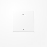 Jung LS101PWWM Wippe, mit Pfeilsymbolen für Taster 1fach, Duroplast lackiert, F10, Serie LS, schneeweiß matt