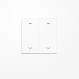 Jung LS102PWW Wippe, mit Pfeilsymbolen für Taster 2fach, Duroplast, F10, Serie LS, alpinweiß