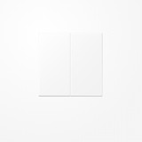 Jung LS102WWM Wippe für Taster 2fach, Duroplast lackiert, F10, Serie LS, schneeweiß matt