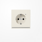 Jung LS1520-OLNW SCHUKO-Steckdose, 16 A 250 V ~, mit LED-Orientierungslicht, SAFETY+, Thermoplast, Serie LS, weiß