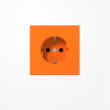 Jung LS1520BFO SCHUKO-Steckdose, 16 A 250 V ~, Thermoplast, Serie LS, orange (für ZSV)