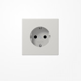 Jung LS1520KILG SCHUKO-Steckdose, 16 A 250 V ~, SAFETY+, Duroplast, Serie LS, lichtgrau