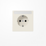 Jung LS1520NA SCHUKO-Steckdose, 16 A 250 V ~, mit Schriftfeld, Duroplast, Serie LS, weiß