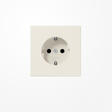 Jung LS1521 SCHUKO-Steckdose, 16 A 250 V ~, Schraubklemmen, Duroplast, Serie LS, weiß