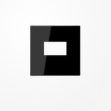 Jung LS1969USBSW Abdeckung für USB-Ladegerät, (gerastet), Serie LS, schwarz