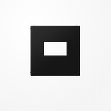 Jung LS1969USBSWM Abdeckung für USB-Ladegerät, (gerastet), Serie LS, graphitschwarz matt