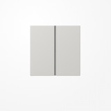 Jung LS402TSALG Tastensatz 2fach, F40, Serie LS, lichtgrau