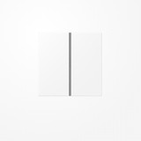 Jung LS402TSAWWM Tastensatz 2fach, F40, Serie LS, schneeweiß matt