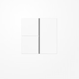 Jung LS403TSAWW Tastensatz 3fach, F40, Serie LS, alpinweiß