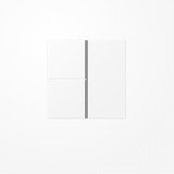 Jung LS403TSAWWM Tastensatz 3fach, F40, Serie LS, schneeweiß matt