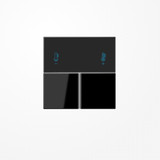 Jung LS4093TSASW Tastensatz 3fach, F40 Raumcontroller, Serie LS, schwarz