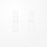 Jung LS502TSAWW Tastensatz 2fach, F50, Serie LS, alpinweiß