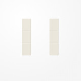 Jung LS503TSA Tastensatz 3fach, F50, Serie LS, weiß