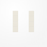 Jung LS504TSA Tastensatz 4fach, F50, Serie LS, weiß