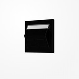 Jung LS569-30BFPLSW Abdeckung für Montageadapter 30°, 2fach, mit Schriftfeld, Serie LS, schwarz