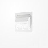 Jung LS569-30BFPLWW Abdeckung für Montageadapter 30°, 2fach, mit Schriftfeld, Serie LS, alpinweiß