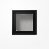 Jung LS581ASWM Aufputz-Kappe 1fach, Duroplast lackiert, Serie LS, graphitschwarz matt