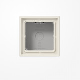 Jung LS581AW Aufputz-Kappe 1fach, Duroplast, Serie LS, weiß