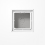 Jung LS581AWW Aufputz-Kappe 1fach, Duroplast, Serie LS, alpinweiß