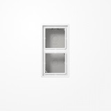 Jung LS582AWW Aufputz-Kappe 2fach, Duroplast, Serie LS, alpinweiß