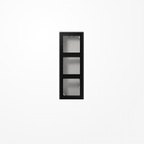 Jung LS583ASWM Aufputz-Kappe 3fach, Duroplast lackiert, Serie LS, graphitschwarz matt