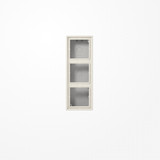 Jung LS583AW Aufputz-Kappe 3fach, Duroplast, Serie LS, weiß