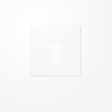 Jung LS925WW Abdeckung für Schlüsselschalter ohne Demontageschutz, Thermoplast, Serie LS, alpinweiß