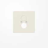 Jung LS962 Abdeckung für 2 Rundsteckverbinder bis 18,5mm Ø  2fach, Duroplast, Serie LS, weiß