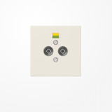 Jung LS965-2 Potentialausgleich-Steckdose, Duroplast, Serie LS, weiß