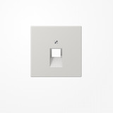 Jung LS969-1UALG Abdeckung für IAE/UAE-Anschlussdosen 1x8-polig, Thermoplast, Serie LS, lichtgrau