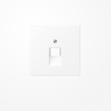 Jung LS969-1UAWWM Abdeckung für IAE/UAE-Anschlussdosen 1x8-polig, Thermoplast lackiert, Serie LS, schneeweiß matt