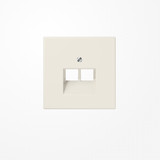 Jung LS969-2UA Abdeckung für IAE/UAE-Anschlussdosen 2x8-polig, Thermoplast, Serie LS, weiß