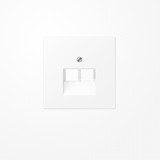 Jung LS969-2UAWWM Abdeckung für IAE/UAE-Anschlussdosen 2x8-polig, Thermoplast lackiert, Serie LS, schneeweiß matt