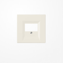 Jung LS969T Abdeckung für TAE-Anschlussdosen 1fach, Thermoplast, Serie LS, weiß