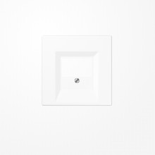 Jung LS969TWW Abdeckung für TAE-Anschlussdosen 1fach, Thermoplast, Serie LS, alpinweiß