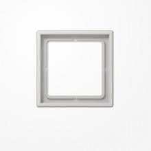 Jung LS981LG Rahmen 1fach, senkrechte und waagerechte Montage, Duroplast, LS 990, lichtgrau