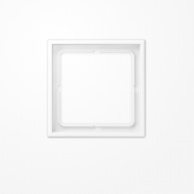 Jung LS981WWM Rahmen 1fach, senkrechte und waagerechte Montage, Duroplast lackiert, LS 990, schneeweiß matt