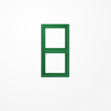 Jung LS982GN Rahmen 2fach, senkrechte und waagerechte Montage, Duroplast, LS 990, grün (für SV)