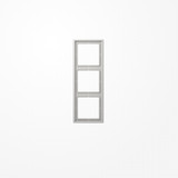 Jung LS983LG Rahmen 3fach, senkrechte und waagerechte Montage, Duroplast, LS 990, lichtgrau