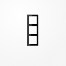 Jung LS983SW Rahmen 3fach, senkrechte und waagerechte Montage, Duroplast, LS 990, schwarz