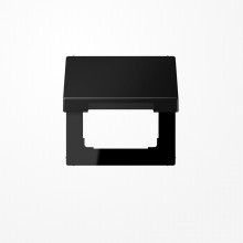 Jung LS990BFKLSWM Klappdeckel mit Rückstellfeder, Klappdeckel, Thermoplast lackiert, Serie LS, graphitschwarz matt