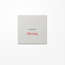 Jung LS990HLG Wippe mit Lichtleiter, Aufschrift Heizung, Duroplast, Serie LS, lichtgrau