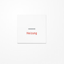 Jung LS990HWW Wippe mit Lichtleiter, Aufschrift Heizung, Duroplast, Serie LS, alpinweiß